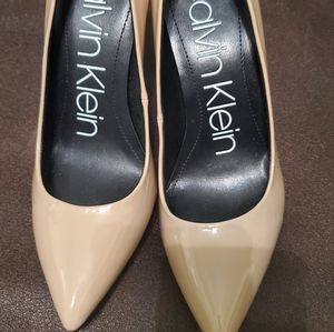 Calvin klein high heels color nude size 7